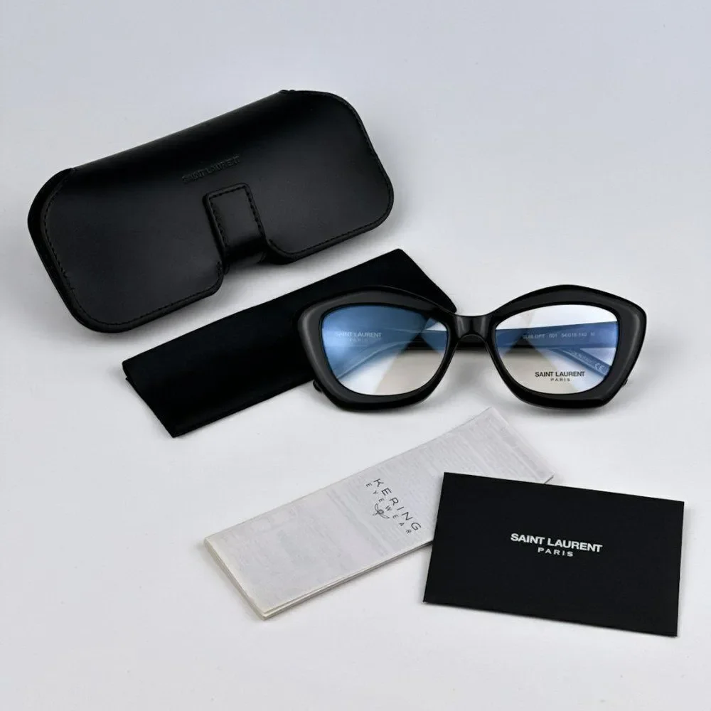 NEW Saint Laurent SL68 OPT 001 Black Cat Eye Women Eyeglasses